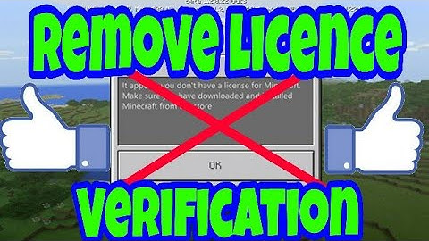 How to remove licence verification from Minecraft pe✔
