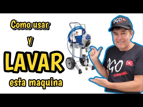 Como usar y lavar Máquina para pintar paso a paso