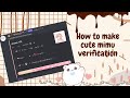 ˚ ༘♡ ⋆｡˚ How to create cute mimu verification (UPDATED 2022) (With Slash command)