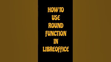 How to use the ROUND function in Libreoffice #libreoffice #linux #tipsandtricks