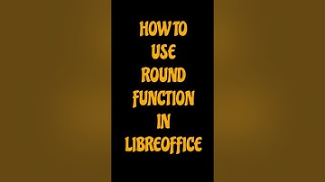 How to use the ROUND function in Libreoffice #libreoffice #linux #tipsandtricks