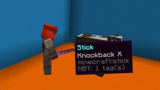 How to get a KNOCKBACK STICK in Minecraft Java Edition - The Command Crash Course #shorts
