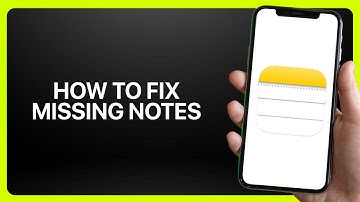 How To Fix “Missing Notes” In iPhone Notes App 2025! Tutorial