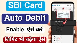 Sbi Credit Card Bank Account Link U0026 Auto Debit Enable  How To Enable Auto Debited Form Credit Card