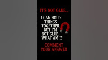This Isn’t Glue… But It’s Holding Everything Together!? 🧲 #Shorts #riddlejourney #brainteaser