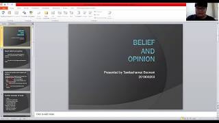 Belief and opinion