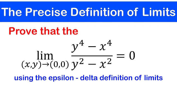 🟡04 - Epsilon - Delta definition of Limits of Functions of Two variables 2