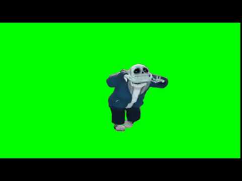 Sans fortnite default dance green screen version 2