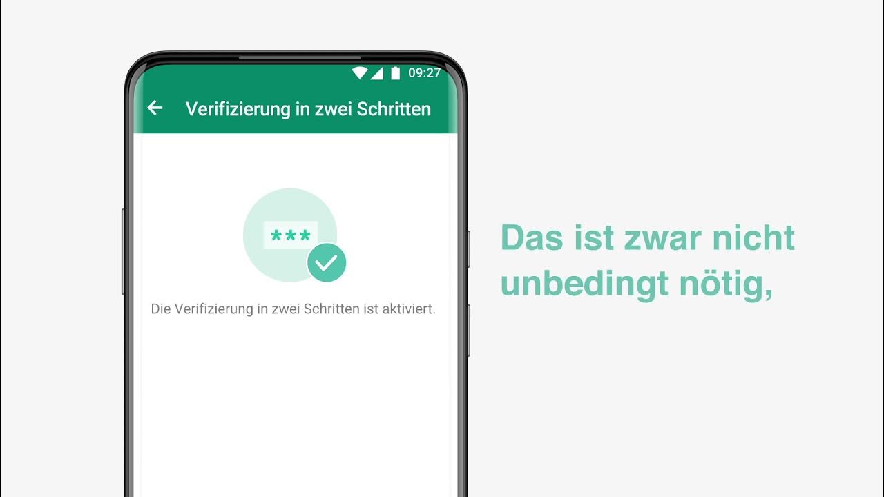 Verifizierung in zwei Schritten auf WhatsApp verwenden YouTube