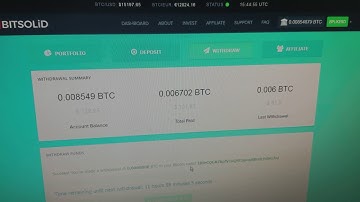 2017.12.23 - bitsolid.io Investment update Day 20 - DO NOT INVEST ERROR when withdrawing