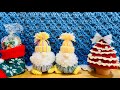 ケークでサンタさんを作ってみました♡毛糸で作るサンタ人形・編みぐるみ・ポンポンサンタ