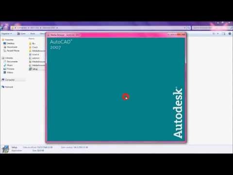 วิธีการติดตั้ง Autocad2007