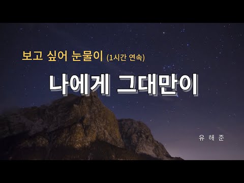 나에게 그대만이 유해준 1시간 연속 음악