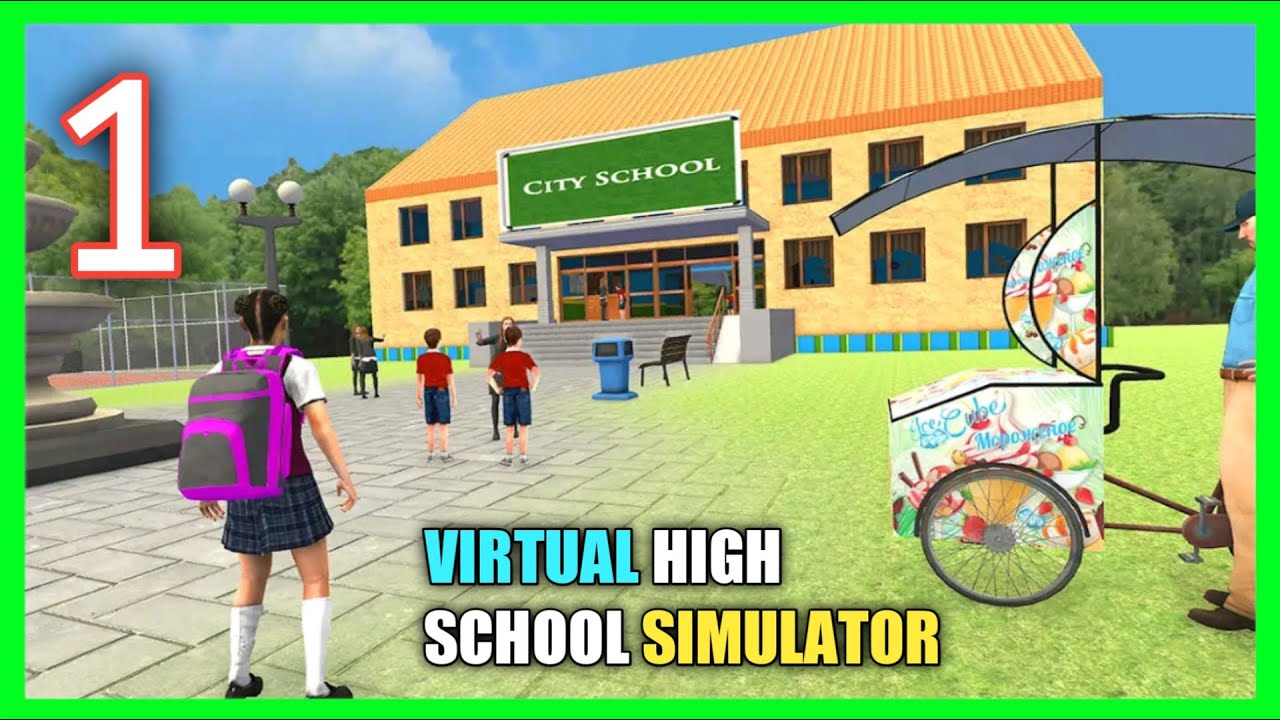 Virtual High School Simulator Driving Bus Walkthrough Game