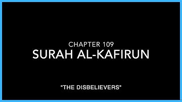 Surah Al-Kafirun (The Disbelievers) ‏سورة الكافرون 👿 Mishary Rashid Alafasy