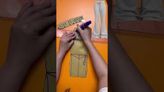 Maternity Flared Pants Pattern Making Tutorial #sewing #sewingtutorial