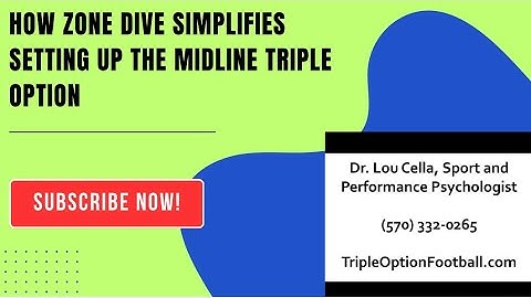Utilizing Zone Dive to Set Up Midline Triple Option Makes Your Life Infinitely Easier… Here’s Why