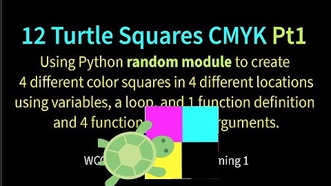 12 Turtle Squares CMYK Pt1