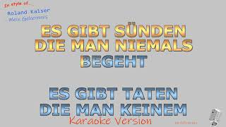 Roland Kaiser - Mein Geheimnis - Instrumental und Karaoke