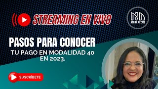 Pasos para conocer tu pago en Modalidad 40 en 2023