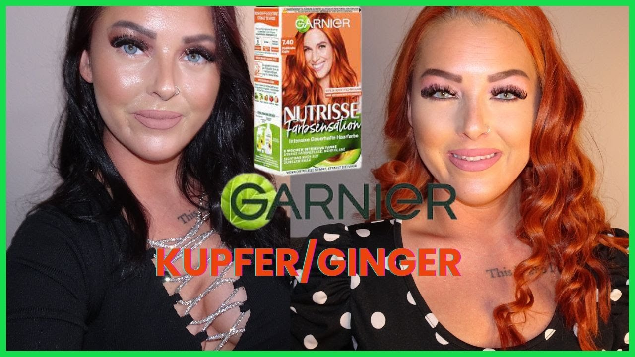transformation YouTube with Garnier - ginger -Kupfer hair #nnbeautytwinshaare