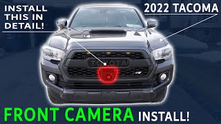 ANYTIME FRONT CAMERA INSTALL on the 2022 Toyota TACOMA TRD Sport | EASY DIY