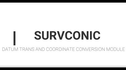 survconic datum transformation