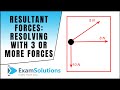 Resultant Forces - Resolving method for 3 or more forces : ExamSolutions