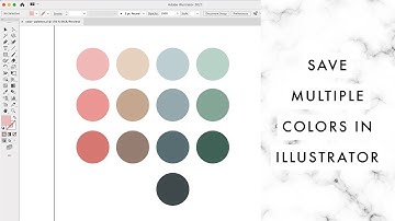 How to save a palette of multiple colors in Adobe Illustrator swatches