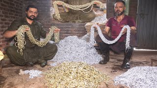 How Metal Chain Are Made || Manufacturing Process Of Making Iron Chain