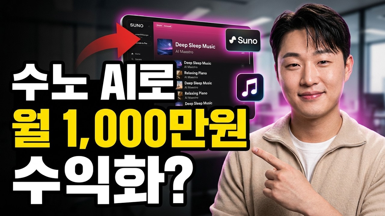 수노 AI로 플레이리스트 채널 만드는 법｜초보도 1시간 만에 업로드까지