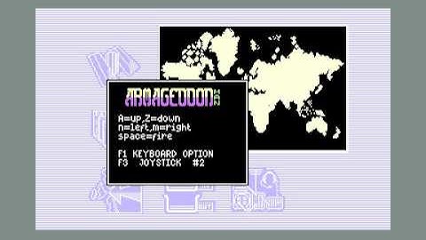 Armageddon Man MARTECH COMMODORE 64 C64 TAPE GAME LOADING SCREEN