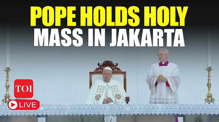 Paus Fransiskus LIVE | Paus Gelar Misa Kudus di Stadion Jakarta | Berita Langsung Indonesia | TOI