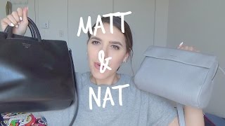 Whats In My New Bag?  Matt and Nat Elle + Bag Review 