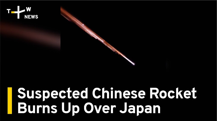 Suspected Chinese Rocket Burns Up Over Japan | TaiwanPlus News