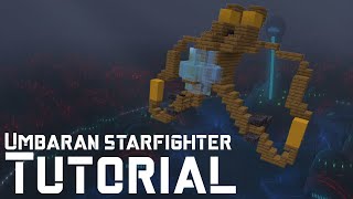 Minecraft Brown Umbaran Starfighter 1:1 Scale Tutorial