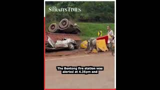 Four dead after trailer overturns and crushes car on Karak highway
