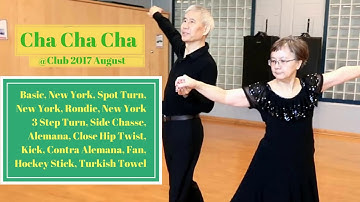 Cha Cha 1 min routine - New York Ronde, Swivel Point, Close Hip Twist, Turkish Towel, 201708
