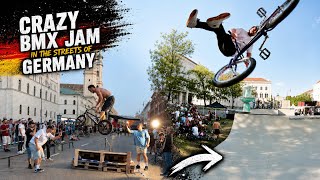 CRAZY BMX JAM IN THE STREETS OF GERMANY AND BEST TRICK! 