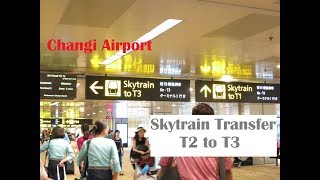 Changi Airport Skytrain Tranfer from Terminal 2 to Terminal 3