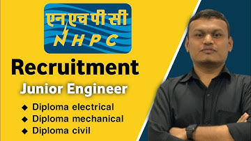 NHPC recruitment 2023 | Junior engineer | diploma electrical #nhpc_je #nhpcje #nhpc2023