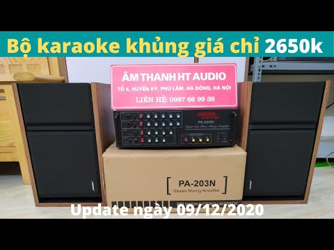 Dàn Karaoke Gia Đình - Dàn karaoke gia đình chỉ 2650k | amply 203n + đôi loa bose 301 sr3 vân gỗ cực đẹp |Update 09/12/2020