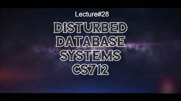 Lect#28 "5/7 Timestamp-based Concurrency Control" CS712 Distributed DB System in Urdu/Hindi