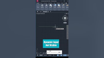 AutoCAD Tips 7 Dynamic Input Not Visible #shorts #autocad #autocad2024 #designgorhythm