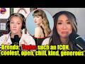 Brenda Song Tears Up singing Taylor Swift's praises that Shock Kylie Kelce on NGL Podcast