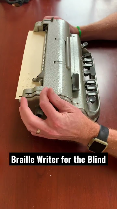 Perkins Braille Writer #blind #braille #typewriter #perkins #awareness