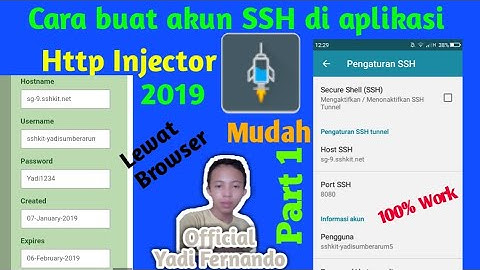 Cara buat akun SSH di aplikasi Http Injector Part 1 ||#2019