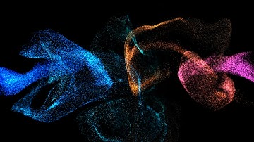 Free particles flow background. Trapcode Particular 4