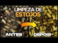 Preparando estojos  limpar e calibrar  recarga dillon xl 750  lado r