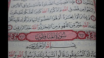شهريار برهيزكار سورة المنافقون  سورة 63  عدد آياتها 11